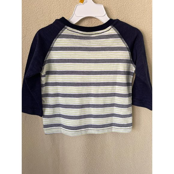 Peanut & Ollie Long Sleeve Striped & Little Rock Star Monster T-Shirts - 2-Pc Se - Picture 5 of 12